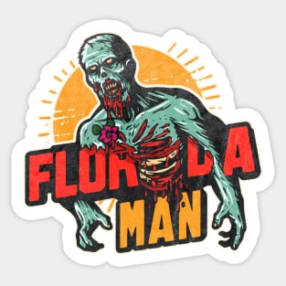 florida man zombie v2 Sticker